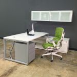 Contemporary Series Laminate Metal Base Office Desk Office Table