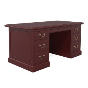 Traditional Wood Veneer Manager Desk