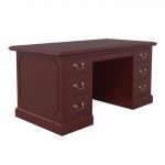 Traditional Wood Veneer Manager Desk