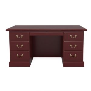 Traditional Wood Veneer Manager Desk