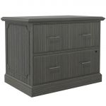 Traditional Wood Veneer 2 Drawer Lateral File Cabinet