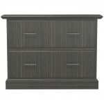 Traditional Wood Veneer 2 Drawer Lateral File Cabinet