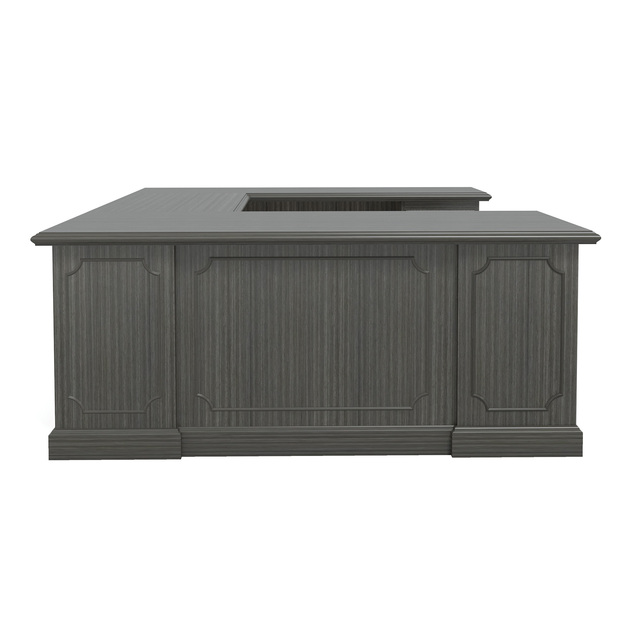 Traditional Wood Veneer Executive U Group Workstation