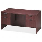 Rectangular Main Desk Shell with Hanging Pedestals