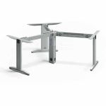 Chicago 120 Degree 3 Seater Workstation Steel Frame