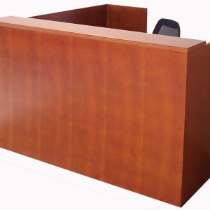 Contemporary Wood Veneer Reception Counter