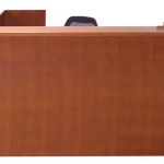 Contemporary Wood Veneer Reception Counter