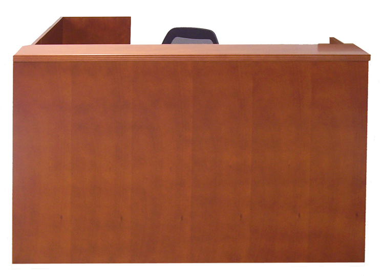 Contemporary Wood Veneer Reception Counter