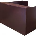 Contemporary Wood Veneer Reception Counter