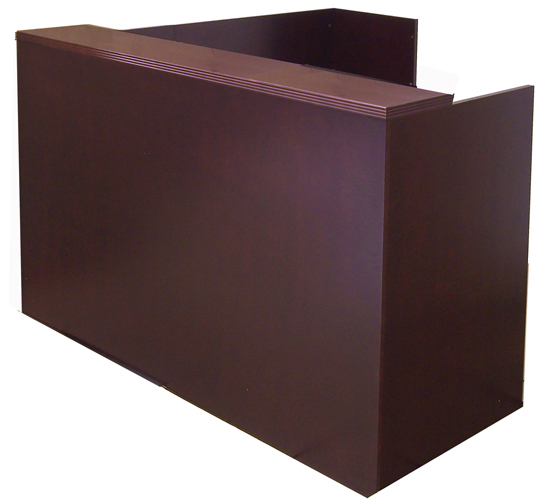 Contemporary Wood Veneer Reception Counter