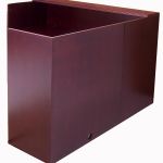 Contemporary Wood Veneer Reception Counter