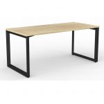 Anvil Steel Frame Office Desk with Scalloped Edge