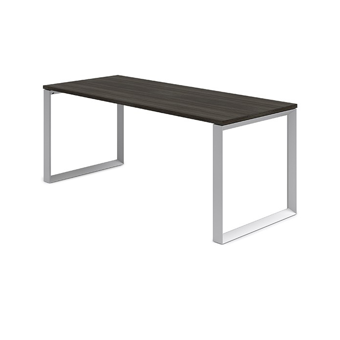 Anvil Steel Frame Office Desk with Scalloped Edge