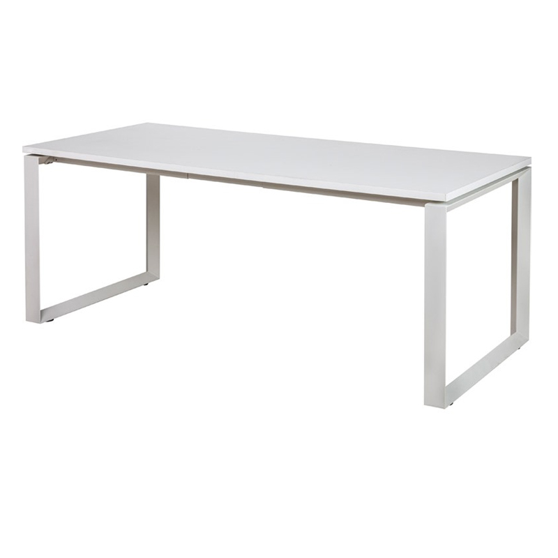 Anvil Steel Frame Office Desk with Scalloped Edge