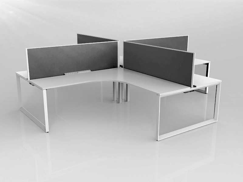 Anvil 4 seater Office Cubicle Workstation