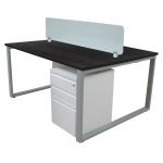 Contemporary Back to Back Workstation Frame