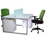 Contemporary Face to Face Workstation Frame