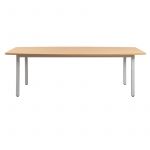 Cubit Boat Shape Conference Table with Metal Frame