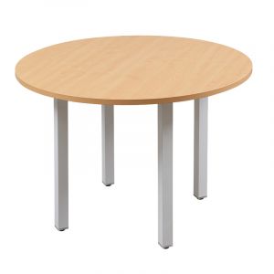 Cubit Round Meeting Conference Table with Metal Frame