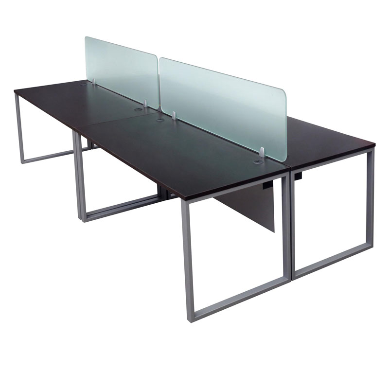 Contemporary Steel Frame Office Table