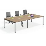 Cubit Office Table with Metal Base