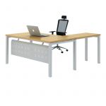 Cubit Office Table with Metal Base