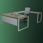 Contemporary U Shape Workstation with Hutch