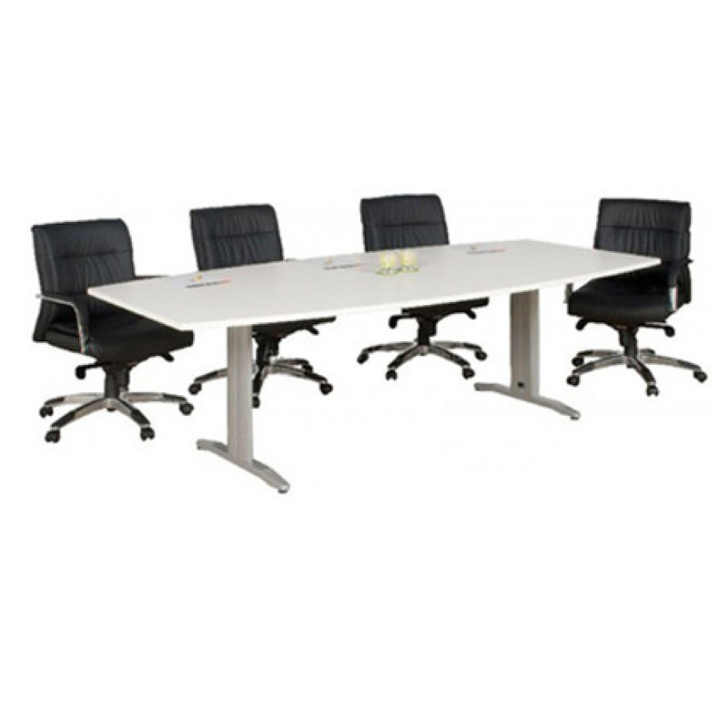 Chicago Conference Table with Metal Base with Telescopic Beam