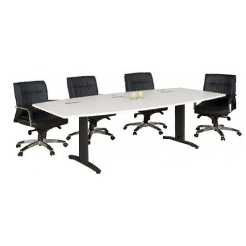 Chicago Conference Table with Metal Base with Telescopic Beam