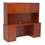 Contemporary Wood Veneer Two Drawer Lateral File