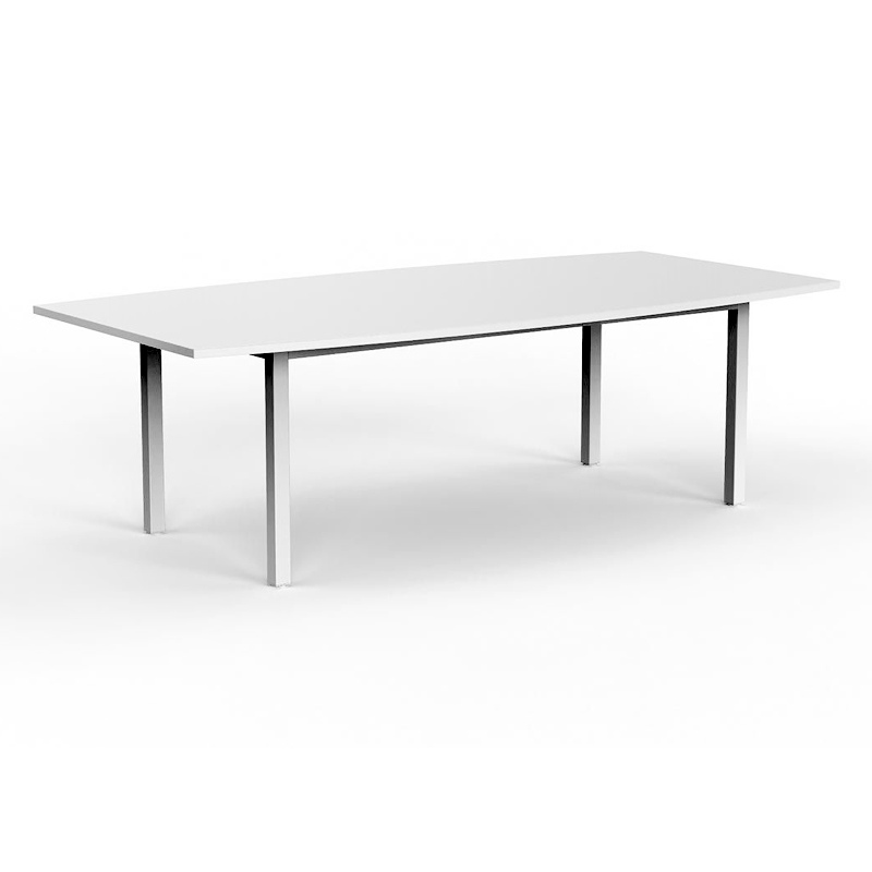 Cubit Boat Shape Conference Table with Metal Frame