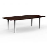 Cubit Boat Shape Conference Table with Metal Frame