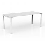 Cubit Office Table with Metal Base