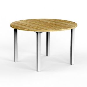 Cubit Round Meeting Conference Table with Metal Frame