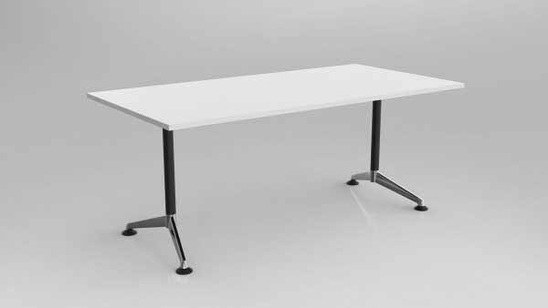 Eiffel Rectangular Office Desk with Steel Frame