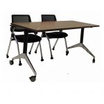 Eiffel Flip Top Training Table with Wheels