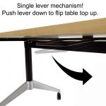 Eiffel Training Folding Table with Wheels