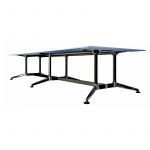 Eiffel Steel Frame Conference Table with Double Post