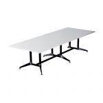 Eiffel Steel Frame Conference Table with Double Post