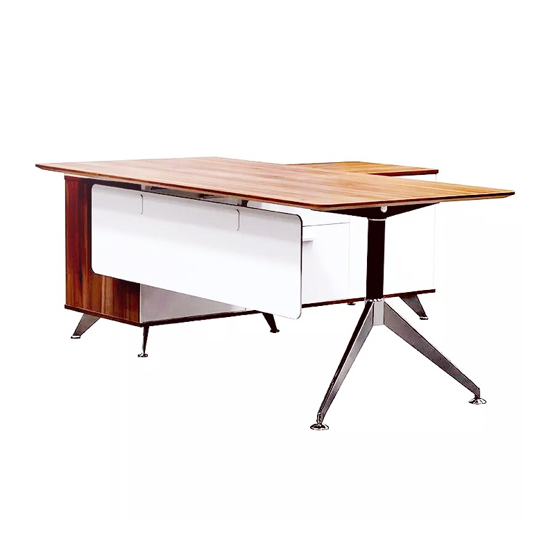 Eiffel Steel Frame L Shape Corner Workstation