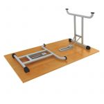 Folding Training Desk Metal Base