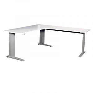 Rapid Steel Frame L Shape Desk with Extend Beam