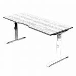 Electric Sit Stand Height Adjustable Table with Two Motors