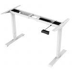 Electric Sit Stand Height Adjustable Desk with Two Motors