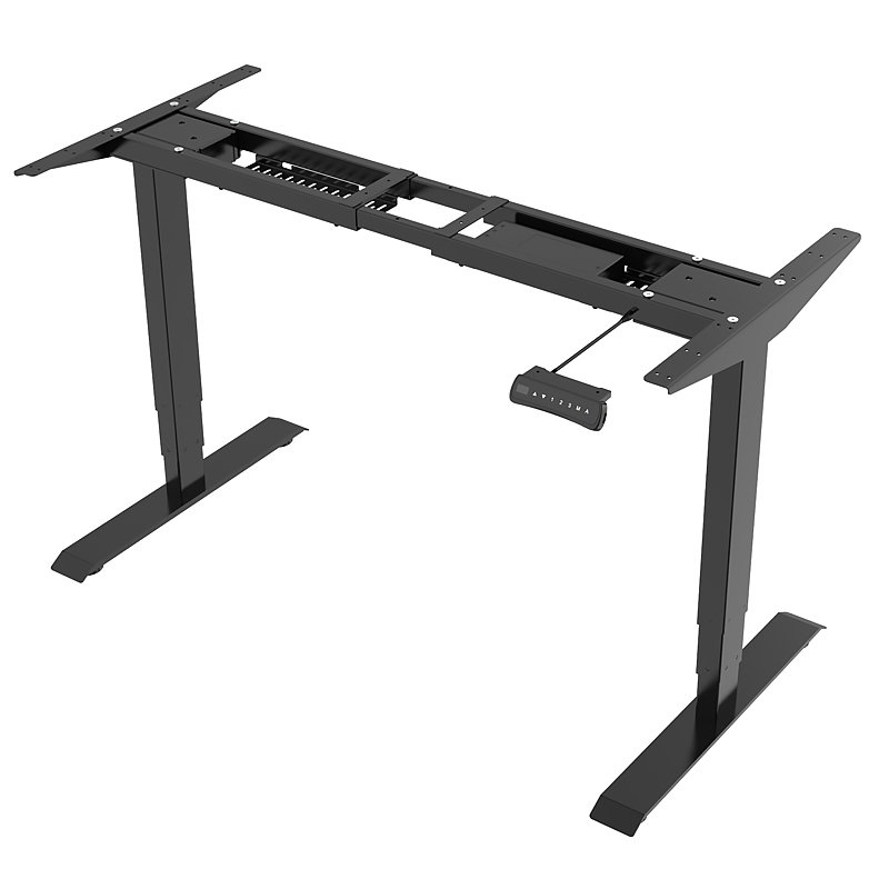 Electric Sit Stand Height Adjustable Desk with Two Motors