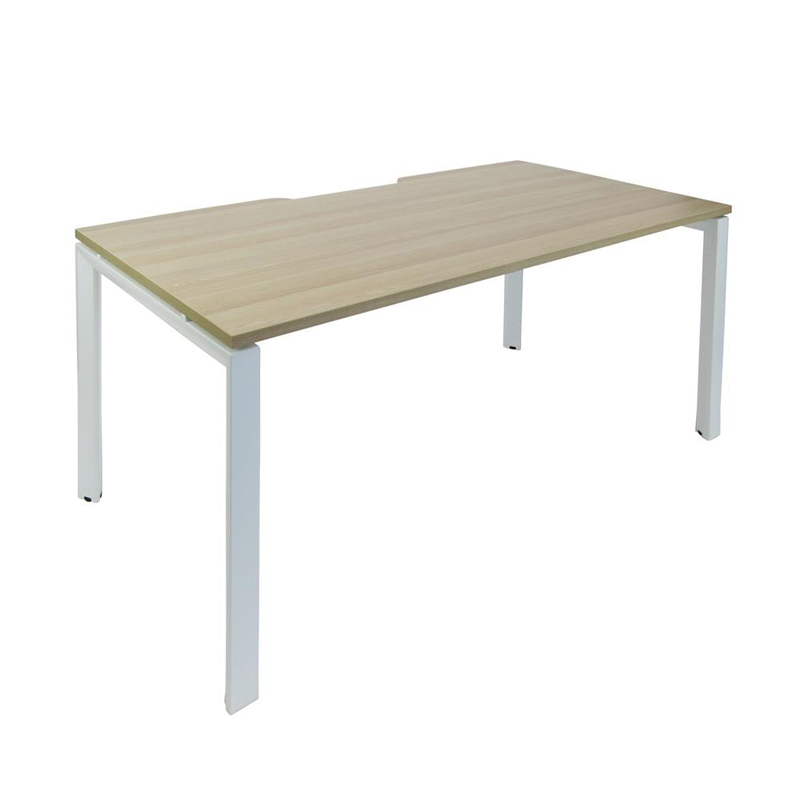 NEO Office Table with Steel Frame and Scalloped Edge