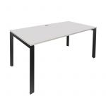 NEO Office Table with Steel Frame and Scalloped Edge