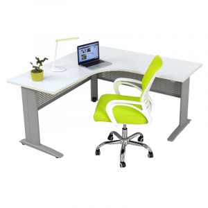 Rapid Corner Workstation with Extend Metal Modesty