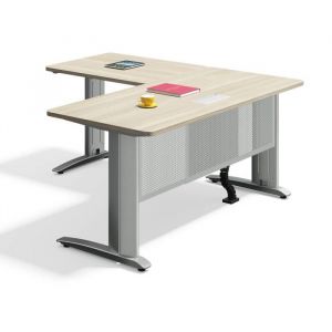 Rapid Corner Workstation with Extend Metal Modesty