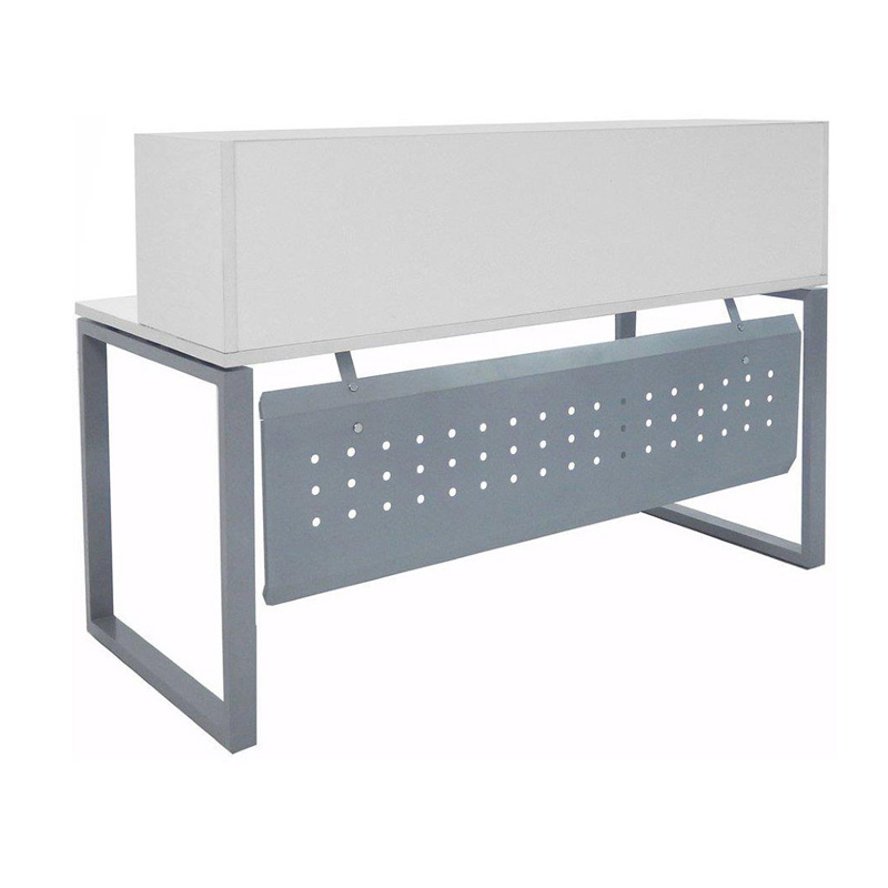 Contemporary Reception Desk with Metal Base